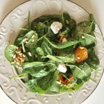 A bunch of colors and a bunch of flavors. Fresh, salty, sweet, crunchy and so easy to make. Simple, yet seems like celebration of senses! Salad with fresh spinach and pumpkin - Soo Tasty with Soo Foodies!